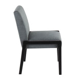 Carmen Contemporary Chair in Black Wood and Teal Fabric by LumiSource - Set of 2