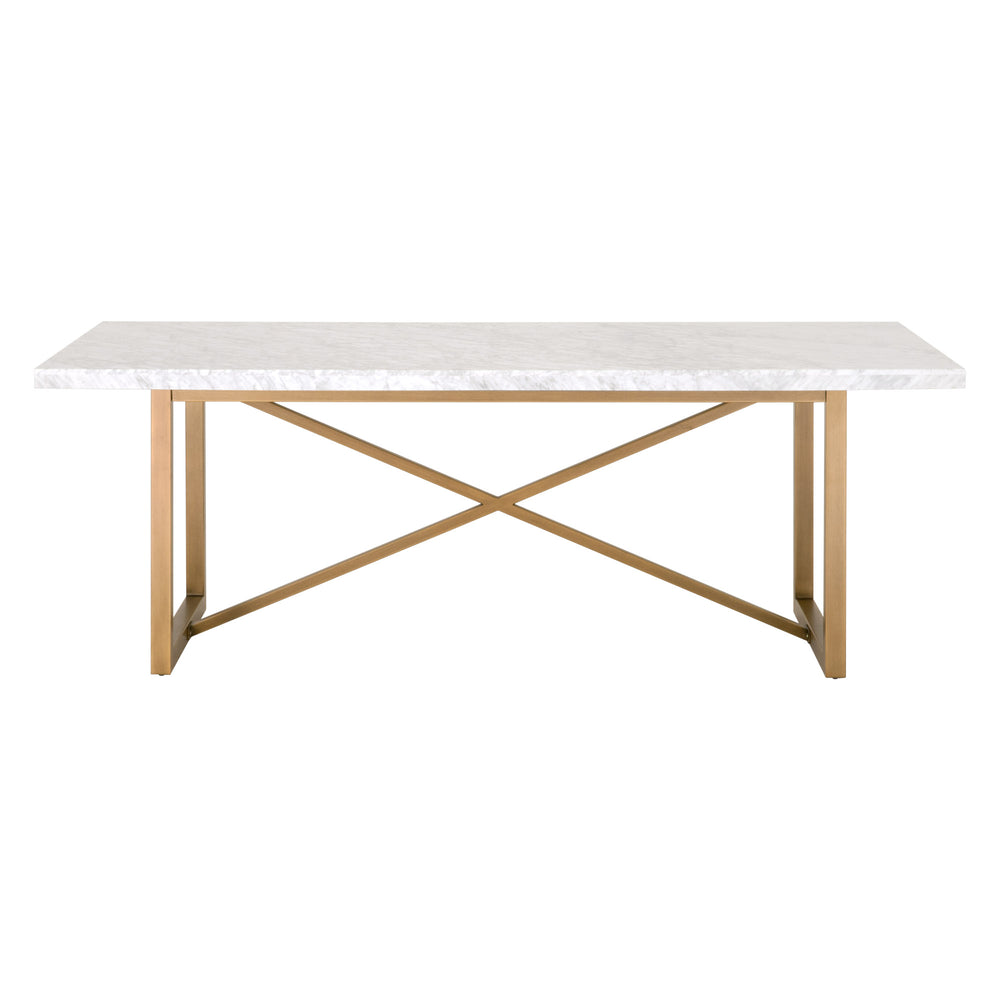 Essentials for Living Traditions Carrera Dining Table 6098.BGLD/WHT