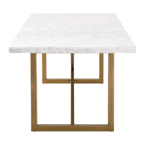 Essentials for Living Traditions Carrera Dining Table 6098.BGLD/WHT