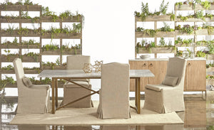 Essentials for Living Traditions Carrera Dining Table 6098.BGLD/WHT