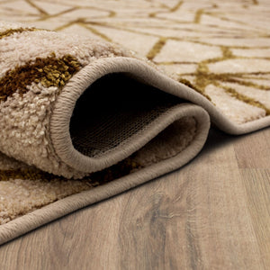 Karastan Rugs Celeste Brushed Gold 9' 6" x 12' 11" Area Rug