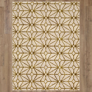 Karastan Rugs Celeste Brushed Gold 9' 6" x 12' 11" Area Rug