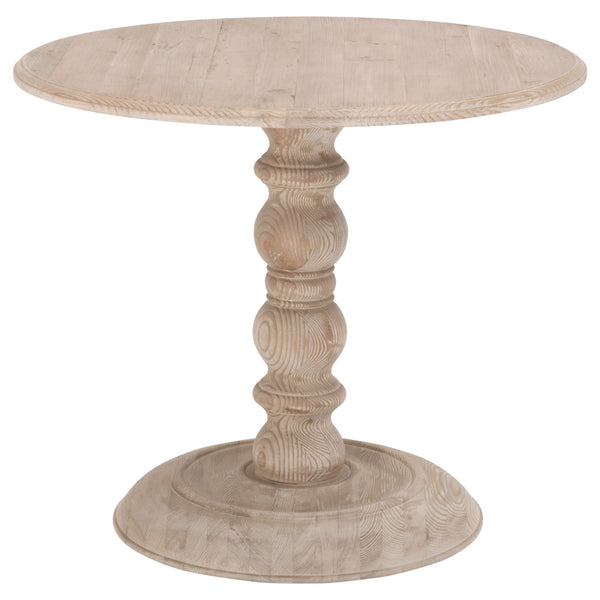Essentials for Living Bella Antique Chelsea 36" Round Dining Table 8043.SGRY-PNE