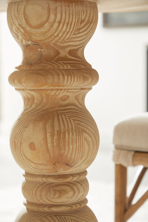 Essentials for Living Bella Antique Chelsea 36" Round Dining Table 8043.SGRY-PNE