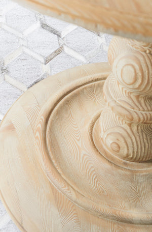 Essentials for Living Bella Antique Chelsea 36" Round Dining Table 8043.SGRY-PNE