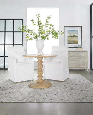 Essentials for Living Bella Antique Chelsea 36" Round Dining Table 8043.SGRY-PNE