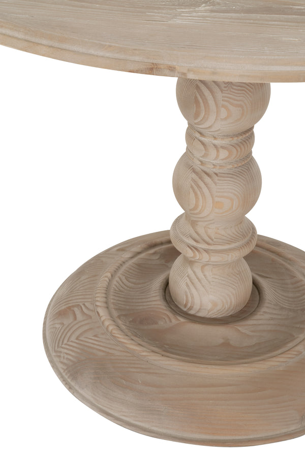 Essentials for Living Bella Antique Chelsea 42" Round Dining Table 8043-L.SGRY-PNE