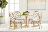 Essentials for Living Bella Antique Chelsea 42" Round Dining Table 8043-L.SGRY-PNE