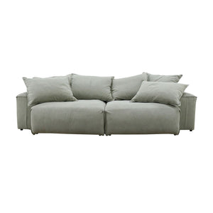 Union Home Christine Sofa Attitude Grey Cotton 85%, Linen15%