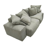 Union Home Christine Sofa Attitude Grey Cotton 85%, Linen15%