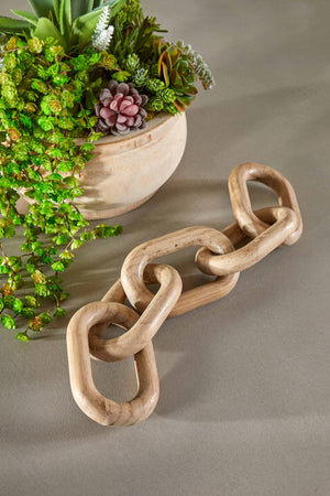 Essentials for Living Bella Antique Cinq Wood Link 9020-5.SGRY-PNE