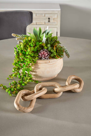 Essentials for Living Bella Antique Cinq Wood Link 9020-5.SGRY-PNE