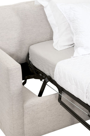 Essentials for Living Clara 86" Slim Arm Queen Sleeper Sofa 6620-3S.STO-BSK/NG