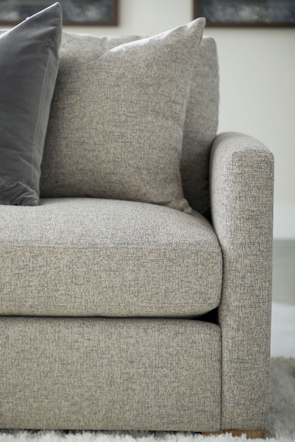 Essentials for Living Stitch & Hand - Upholstery Clara 86" Slim Arm Sofa 6620-3.MIN-SIL/NG