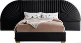 Cleo Velvet Contemporary Bed