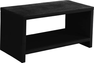 Cleo Velvet / Engineered Wood / Foam Contemporary Black Velvet Night Stand - 31.5" W x 16.5" D x 16.5" H