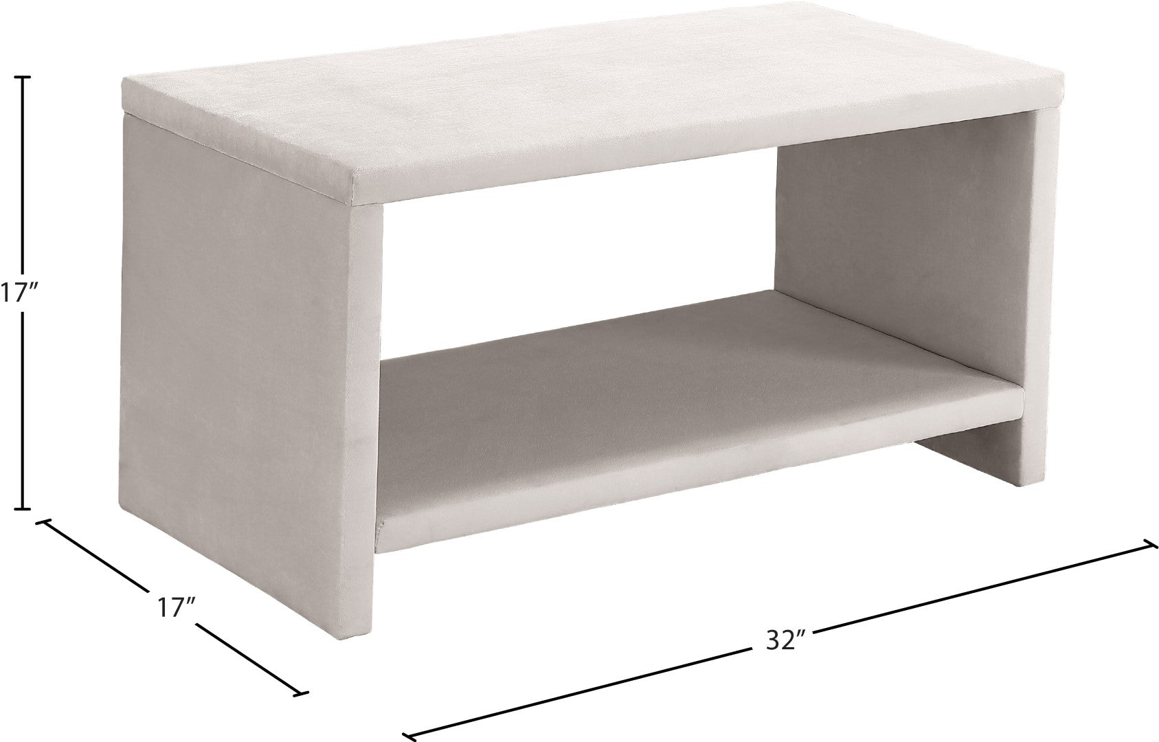 Meridian Furniture Cleo Night Stand - Thumbnail 3