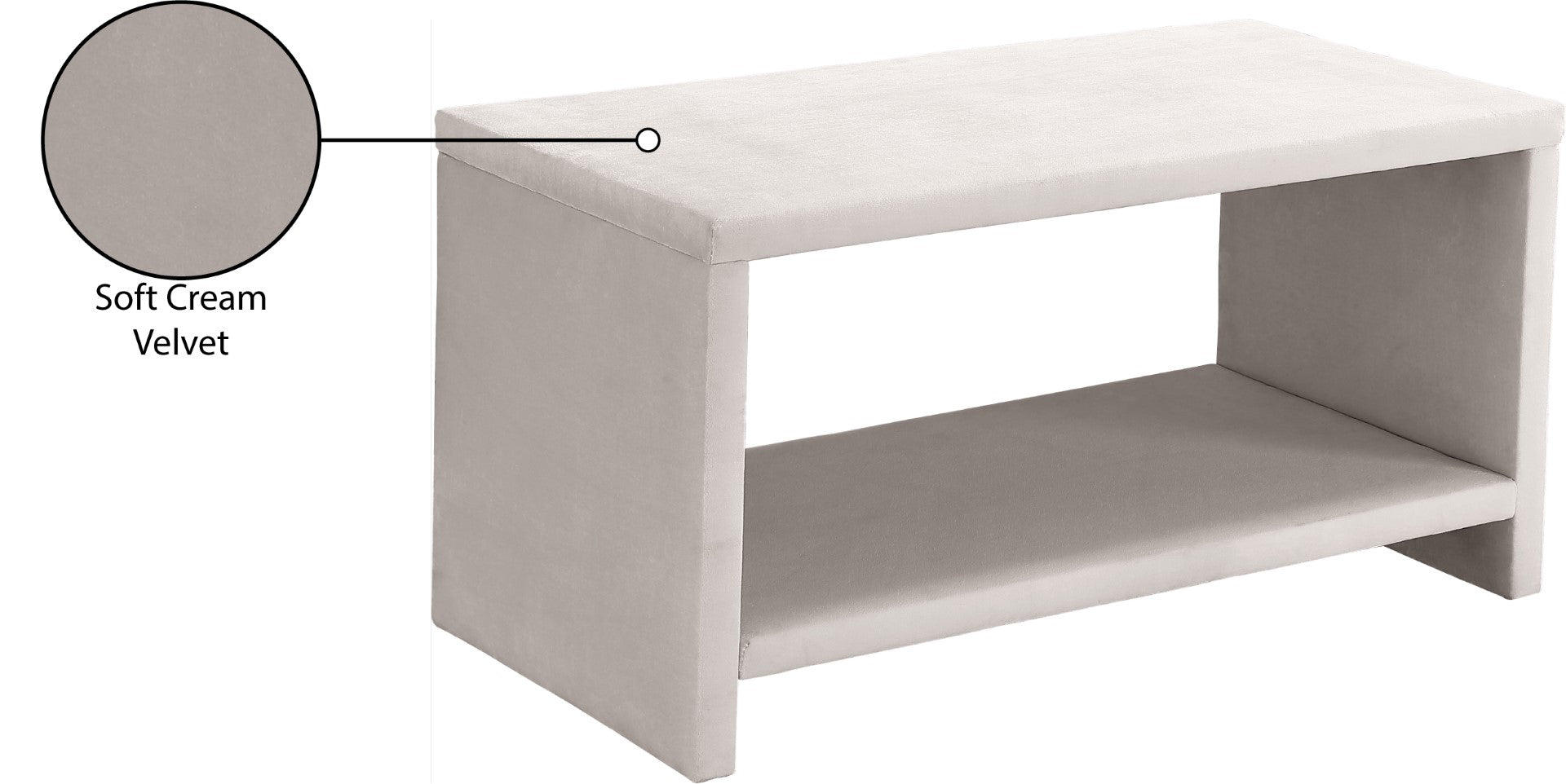 Meridian Furniture Cleo Night Stand - Thumbnail 2