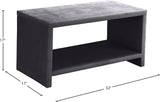 Cleo Velvet / Engineered Wood / Foam Contemporary Grey Velvet Night Stand - 31.5" W x 16.5" D x 16.5" H