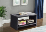 Cleo Velvet / Engineered Wood / Foam Contemporary Grey Velvet Night Stand - 31.5" W x 16.5" D x 16.5" H