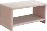 Cleo Velvet / Engineered Wood / Foam Contemporary Pink Velvet Night Stand - 31.5" W x 16.5" D x 16.5" H