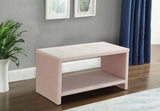 Cleo Velvet / Engineered Wood / Foam Contemporary Pink Velvet Night Stand - 31.5" W x 16.5" D x 16.5" H