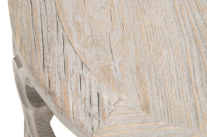 Essentials for Living Bella Antique Clover End Table 8028.SGRY-ELM