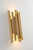 Bethel Gold Wall Sconce in Stainless Steel