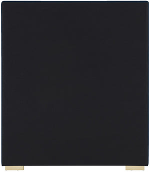 Crosby Linen Textured Fabric: Linen / 22% linen / 33% Cotton / Metal / Engineered Wood / Foam Mid Century Modern Navy Linen Textured Fabric Twin Bed - 46" W x 84" D x 54.5" H