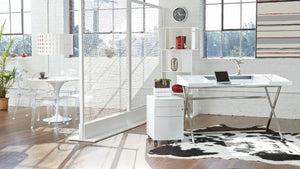 Floyd 3 Drawer File Cabinet in White