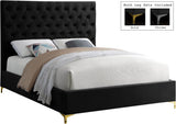 Cruz Velvet Contemporary Bed