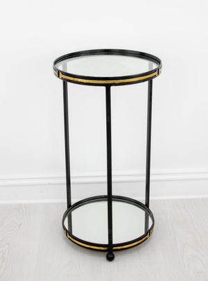 Zeugma Ct380 Black & Gold Side Table