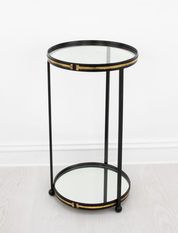 Zeugma Ct380 Black & Gold Side Table
