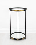 Zeugma Ct380 Black & Gold Side Table