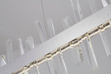 Bethel Chrome LED Chandelier in Stainless Steel & Crystal