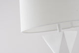 Bethel White Table Lamp in Metal & Resin & Fabric