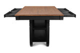 New Classic Furniture Prairie Point Rect Counter Table with Shelves Black D058B-12