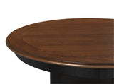 New Classic Furniture Prairie Point Round Counter Table with Shelves Black D058B-13