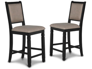 New Classic Furniture Prairie Point Counter Chair Black - Set of 2 D058B-22