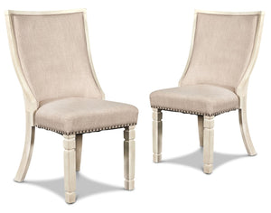 New Classic Furniture Prairie Point Upholstered Arm Chair Cottage White - Set of 2 D058W-21