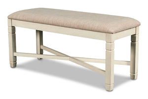 New Classic Furniture Prairie Point Dining Bench Cottage White D058W-25