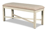 Prairie Point Dining Bench Cottage White