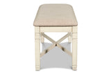 New Classic Furniture Prairie Point Dining Bench Cottage White D058W-25