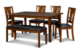 Dixon Std Dining 6 Pc Set Dk Espresso