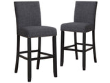 Crispin Granite Gray Bar Chair - Set of 2