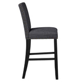 New Classic Furniture Crispin Granite Gray Bar Chair - Set of 2 D162-BS-GRN