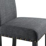 New Classic Furniture Crispin Granite Gray Bar Chair - Set of 2 D162-BS-GRN