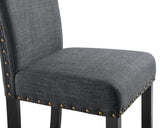 New Classic Furniture Crispin Granite Gray Counter Chair - Set of 2 D162-CS-GRN