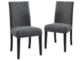 Crispin Granite Gray Dining Chair - Set of 2