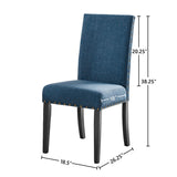 New Classic Furniture Crispin Marine Blue Dining Chair - Set of 2 D162-SC-MAR